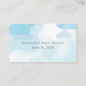 Carte D'accompagnement Un Petit Arachide Elephant Garçon Douche Déchets R (Dos)