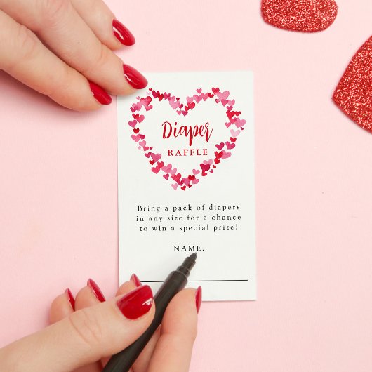 Carte D'accompagnement Un petit Baby shower adorable Raffin de couches