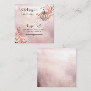 Carte D'accompagnement Un Petit Baby shower Citrouille Déchets Enclosu