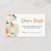 Carte D'accompagnement Un Petit Baby shower Citrouille Tickets De Raffle (Devant)