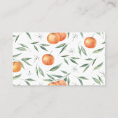 Carte D'accompagnement Un Petit Baby shower De Citrus Orange Cutie (Dos)