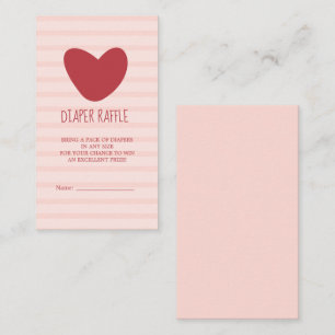 Carte D'accompagnement Un petit baby shower de coeurs valentin amoureux