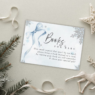 Carte D'accompagnement Un petit Baby shower de Parties scintillant Snowfl