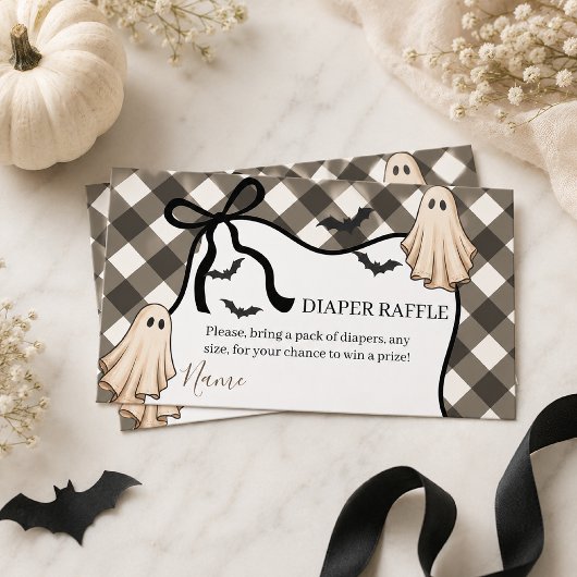Carte D'accompagnement Un petit bébé Halloween Shower Couche