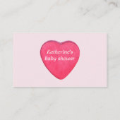 Carte D'accompagnement Un Petit Billet de rabat-couche (Dos)