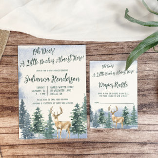 Carte D'accompagnement Un Petit Buck est presque là ! Tirage au sort de c