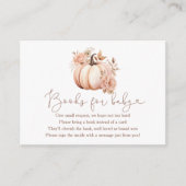 Carte D'accompagnement Un Petit Citrouille Automne Livres Pour Bébé (Devant)