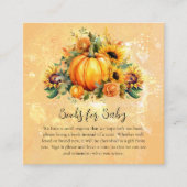 Carte D'accompagnement Un petit Citrouille Sunflower Livres pour bébé (Devant)