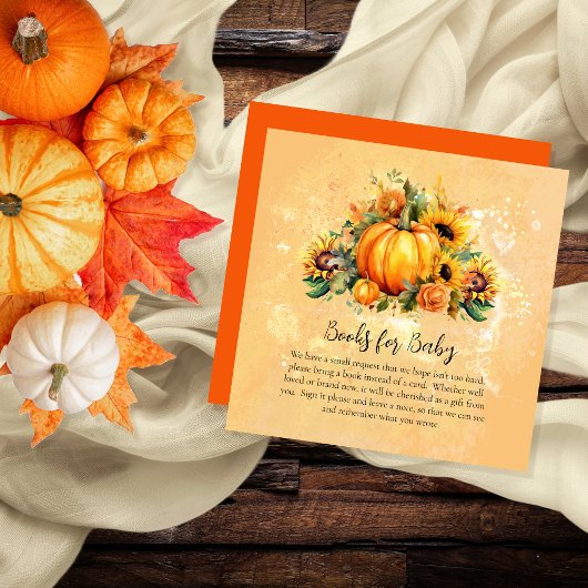 Carte D'accompagnement Un petit Citrouille Sunflower Livres pour bébé