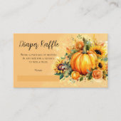 Carte D'accompagnement Un Petit Citrouille Sunflowers Baby Diaper Raffle (Devant)