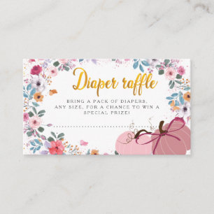 Carte D'accompagnement Un petit Couronne de Fleurs de Citrouille Tirage a
