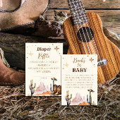 Carte D'accompagnement Un petit cowboy Western Boy Diaper tombole
