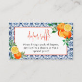 Carte D'accompagnement Un Petit Croûte Orange Positano Raffle (Devant)