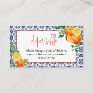 Carte D'accompagnement Un Petit Croûte Orange Positano Raffle