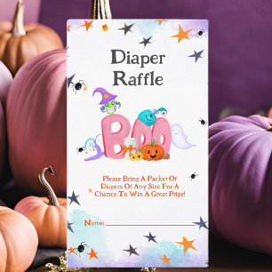 Carte D'accompagnement Un Petit Fantôme De Boo, Hibou Halloween Bébé Diap