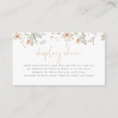 Carte D'accompagnement Un Petit Fleur sauvage Boho Baby Display Douche (Devant)