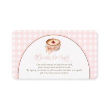 Un petit gâteau mignon Livres pour bébé en gingham