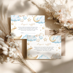 Carte D'accompagnement Un petit morceau de ciel baby shower tombola de co