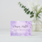 Carte D'accompagnement Un Petit Papillon Violet Douche Raffle (Debout devant)