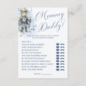 Carte D'accompagnement Un Petit Prince Royal Bleu Douche Maman Ou Papa (Devant)