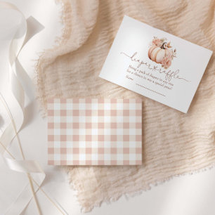 Carte D'accompagnement Un Petit Raffin De Chute Citrouille