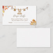 Carte D'accompagnement Un Petit Raffle Citrouille, Lave Boho Automne (Devant / Derrière)