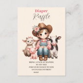 Carte D'accompagnement Un petit raffle de Diapper pour bébé (Devant)
