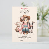 Carte D'accompagnement Un petit raffle de Diapper pour bébé (Debout devant)
