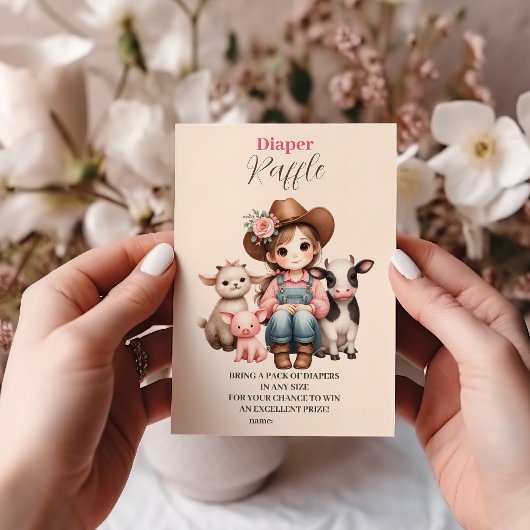 Carte D'accompagnement Un petit raffle de Diapper pour bébé