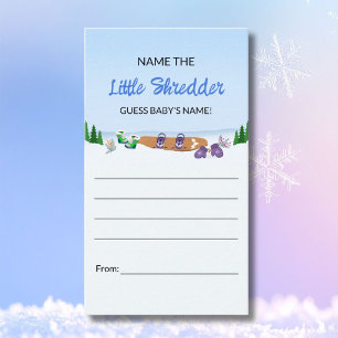 Carte D'accompagnement Un petit shredder de snowboard Suppositions de no