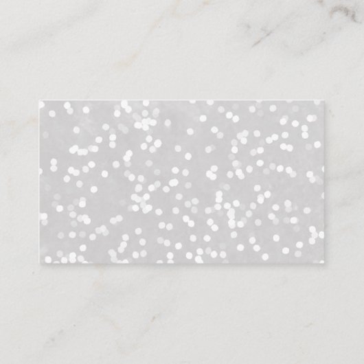 Carte D'accompagnement Un peu de neige Baby shower de Noël Affichage Douc (Dos)