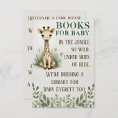 Carte D'accompagnement Un Peu Sauvage (Devant / Derrière)