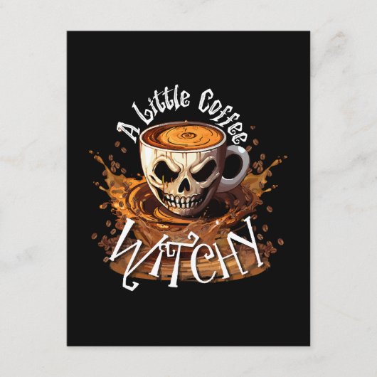 Carte D'accompagnement Un peu sorcière café (Devant)