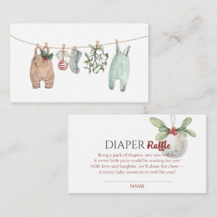 Carte D'accompagnement Un Tirage au Sort de Couches pour un Joyeux Petit