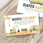 Carte D'accompagnement Under Construction Baby Shower Diaper Raffle