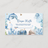 Carte D'accompagnement Under the sea Diaper Raffle Request Card (Devant)