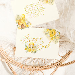 Carte D'accompagnement Une Baby Shower "Une Douce Petite Abeille à Miel"