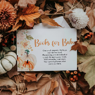 Carte D'accompagnement Une Demande De Baby shower Un Peu Citrouille