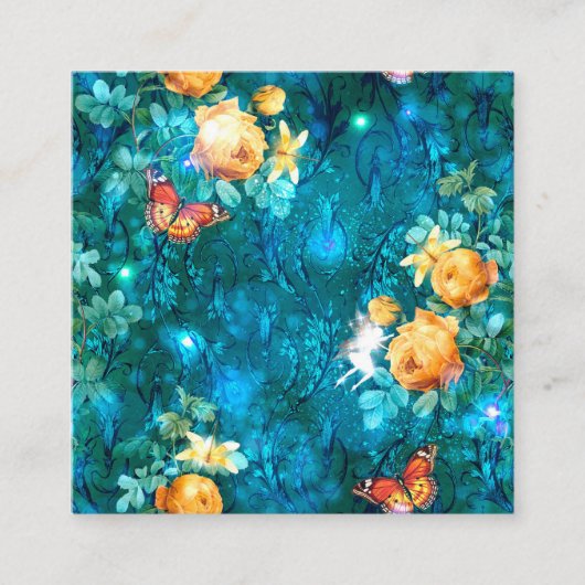 Carte D'accompagnement Une fée dans le jardin Série Design 11 (Devant)