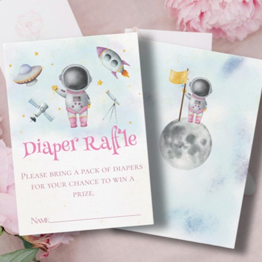 Carte D'accompagnement Une fille de l'espace Une astronaute lance des roq