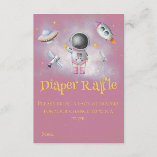 Carte D'accompagnement Une fille de l'espace Une astronaute lance des roq (Devant)