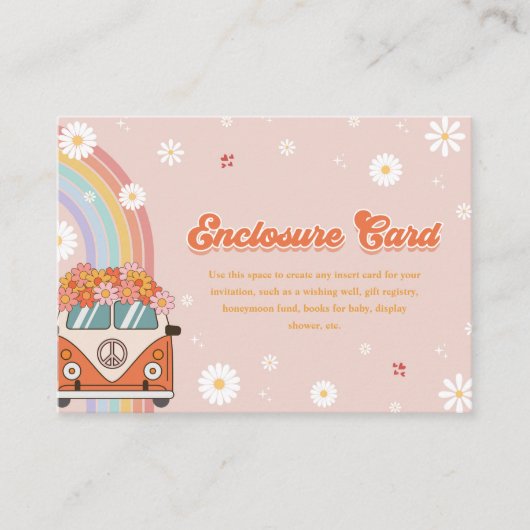 Carte D'accompagnement Une fille Super Retro Arc-en-ciel 1er anniversaire (Devant)