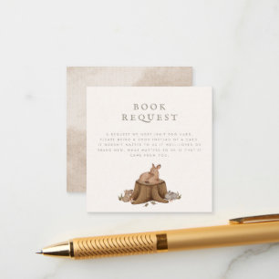 Carte D'accompagnement Une fois sur une demande de livre de bois