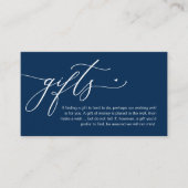Carte D'accompagnement Une note de cadeaux, Mariage romantique moderne (Devant)