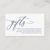 Carte D'accompagnement Une note de cadeaux, Mariage romantique moderne (Devant)