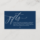 Carte D'accompagnement Une note de cadeaux, Mariage romantique moderne (Devant)