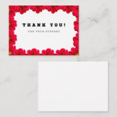 Carte D'accompagnement Une note de remerciement (Devant / Derrière)