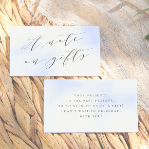 Carte D'accompagnement Une note sur les cadeaux Élégant Anniversaire mini