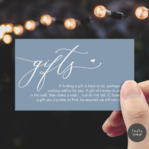 Carte D'accompagnement Une note sur les cadeaux, Honeymoon Money Cash Fun