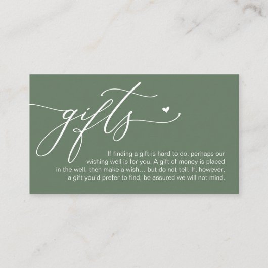 Carte D'accompagnement Une note sur les cadeaux, Honeymoon Money Cash Fun (Devant)